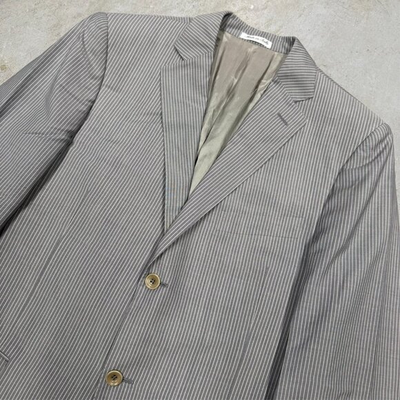 Pal Zileri Suit LAB Grey Striped 2pc Slim Fit Made in Italy Wool 42 R 34x30 - Picture 3 of 13